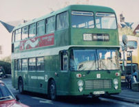 AFJ766T in NBC green livery