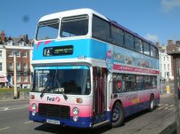 VDV142S in First Open Top livery in Weymouth