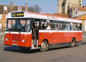 AFB592V in Wilts & Dorset livery
