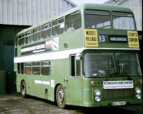 AFJ706T in NBC green livery