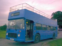 JHW107P in allover blue livery with Chepstow Classic