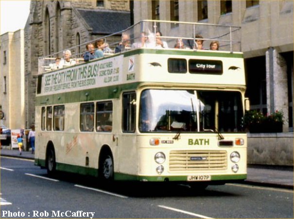 JHW107P in 1984 open-top livery