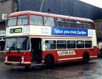 LBD837P in updated Luton Bus livery