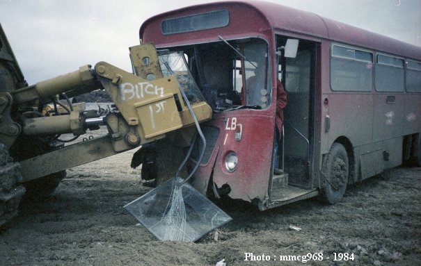 LRN282J in collision with a digger in 1984