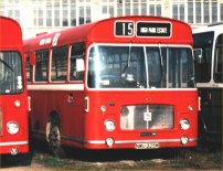NWU325 in NBC red livery with Red Bus fleetnames