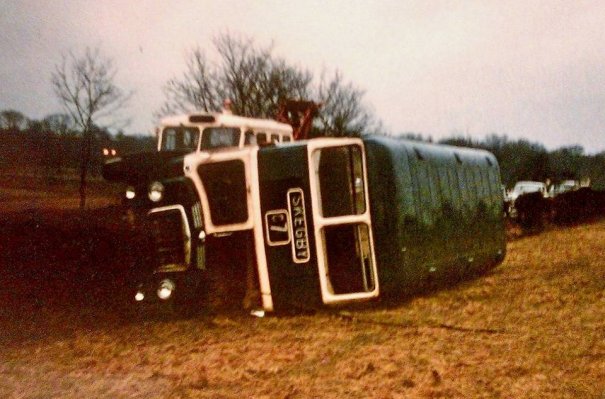 TRB576F in turnover accident